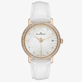 宝珀腕表白色手表镶钻女表免抠