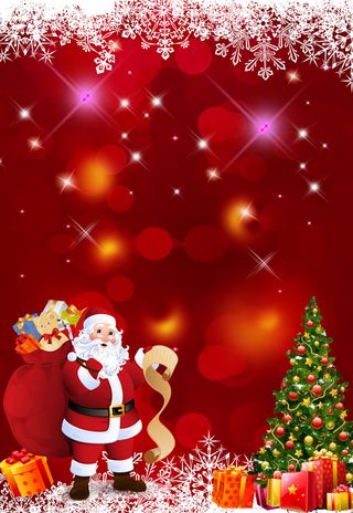狂欢圣诞节商业海报背景素材高清