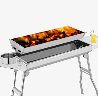 炭火烧烤炉不锈钢免抠