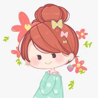 开心的女孩图片素材免抠