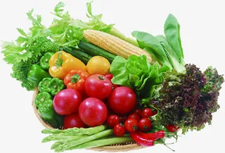 夏日海报饮食水果蔬菜大集合免抠