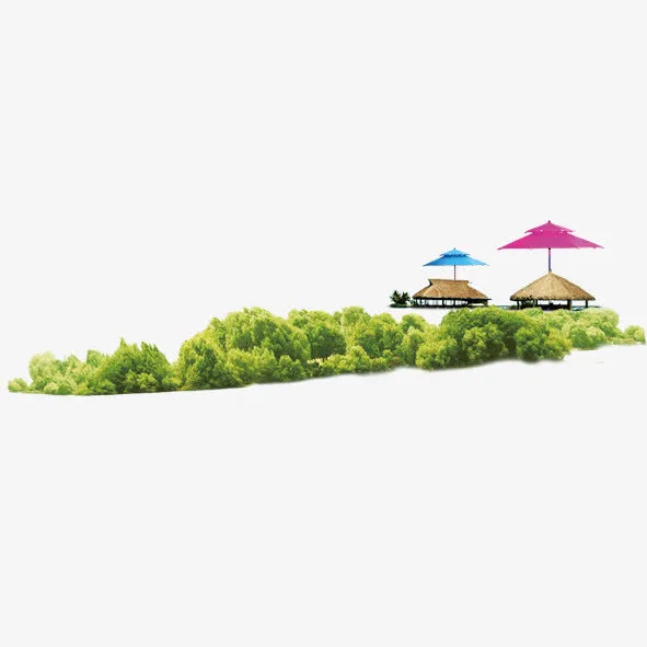 夏天景色免抠