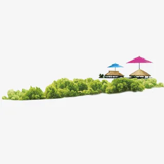 夏天景色免抠