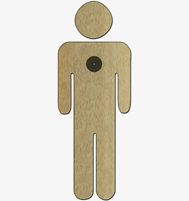 木头小人靶子免抠