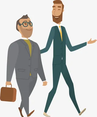 散步png元素免抠