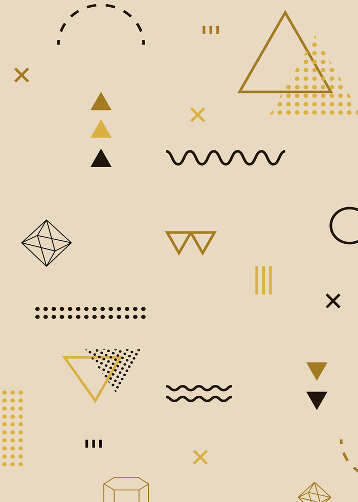 时尚简约几何图形海报高清