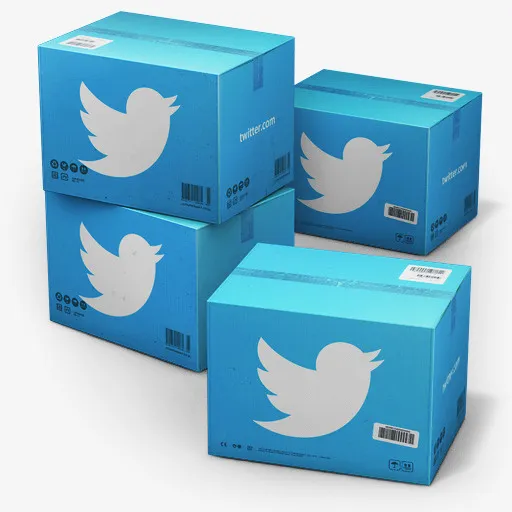 Twitter航运盒子图标免抠