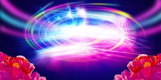 炫丽光线诚信购物海报背景模板高清