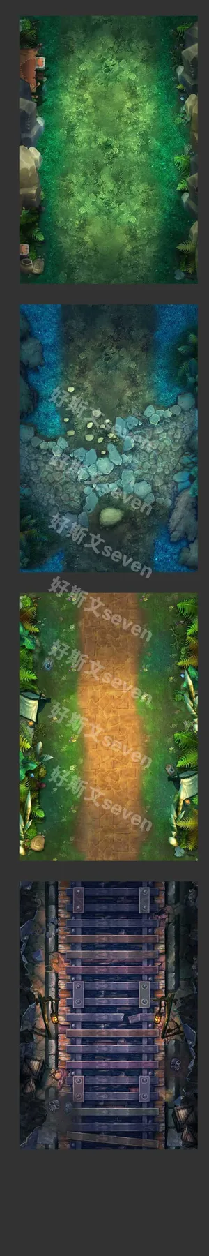 绿色草地游戏截图免抠