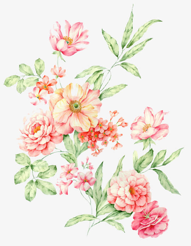 花朵免扣底纹素材免抠