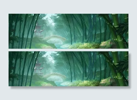 绿色竹林背景装饰高清 绿色竹林背景装饰高清