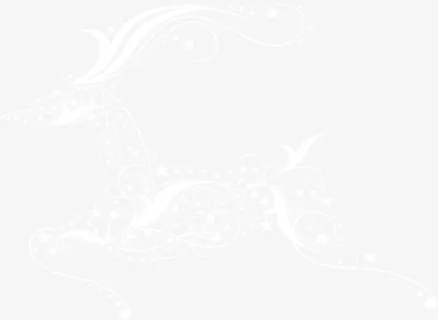 圣诞节创意白色麋鹿免抠