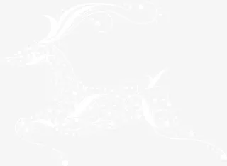 圣诞节创意白色麋鹿免抠
