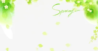 绿色海报背景免抠