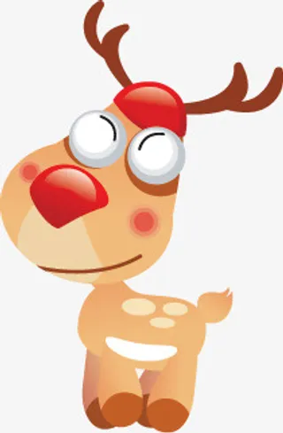 圣诞鹿免抠