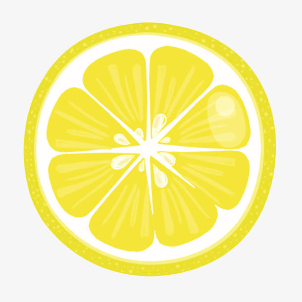 柠檬片卡通水果免抠
