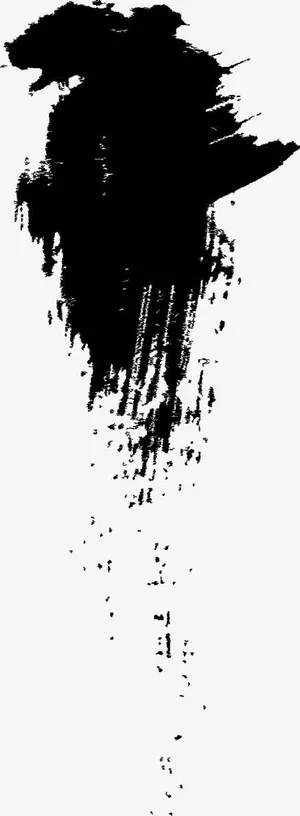 喷墨矢量图免抠装饰墨迹笔触元素