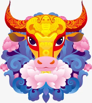 牛年 牛 卡通 生肖牛免抠