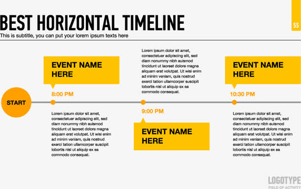 水平对话框时间轴免抠