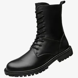 冬季加绒保暖马靴免抠