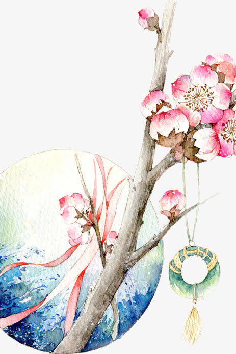 水彩画免抠