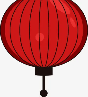 红色灯笼卡通灯笼免抠