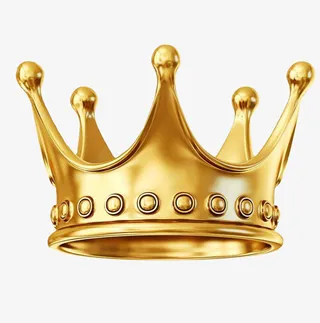 金色3d王冠免抠