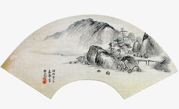 扇形扇面免抠