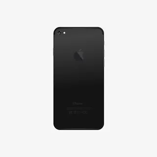 黑色苹果手机背面免抠
