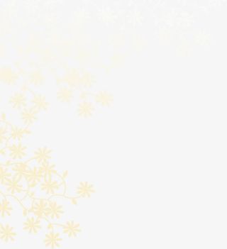 淡黄色的花朵底纹免抠