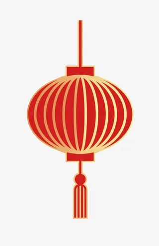 春节春节元素吉祥平安灯笼免抠