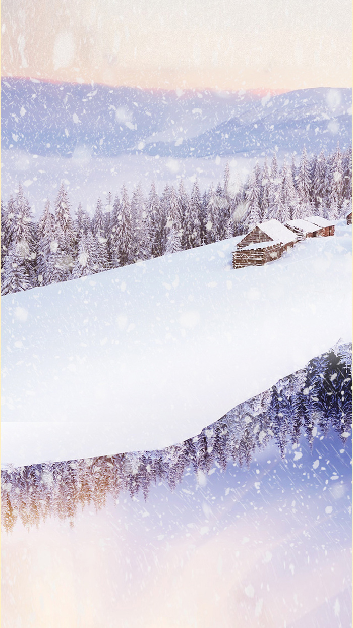 雪地H5背景高清