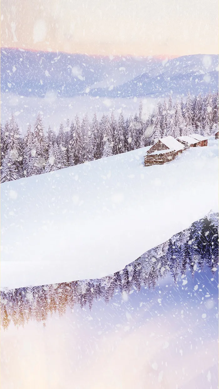 雪地H5背景高清