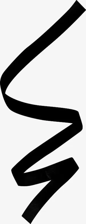 一条黑丝带免抠