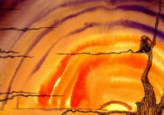 光晕艺术沙画背景高清