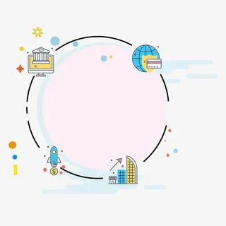 卡通圆圈文本框免抠