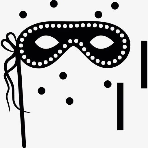 狂欢节面具图标免抠