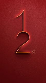 红色喜庆文艺简约12月你好背景高清