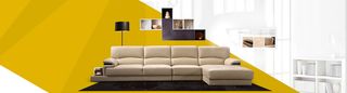 企业黄色系家居类海报banner高清