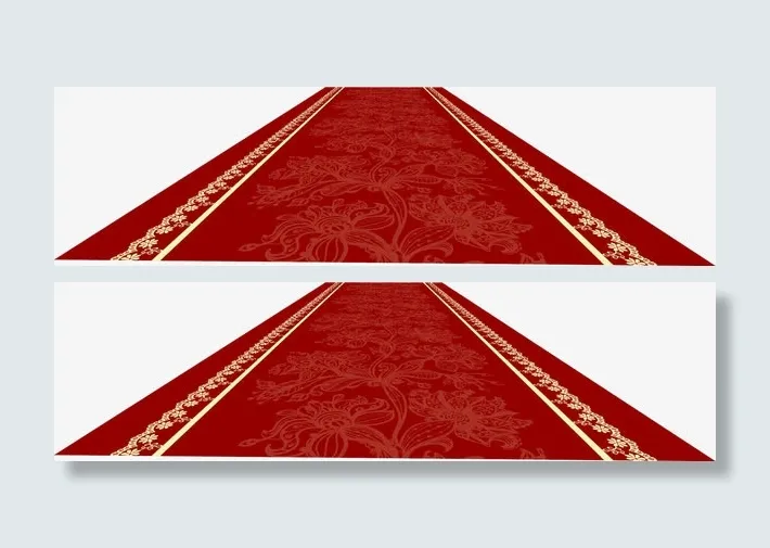 中式入场婚礼地毯免抠
