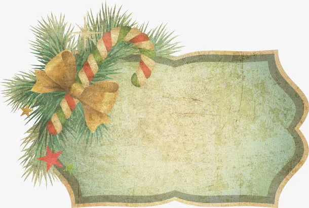 圣诞元素标签免抠