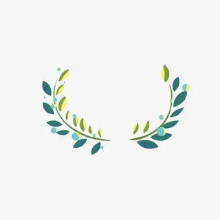 树枝环绕装饰图案免抠