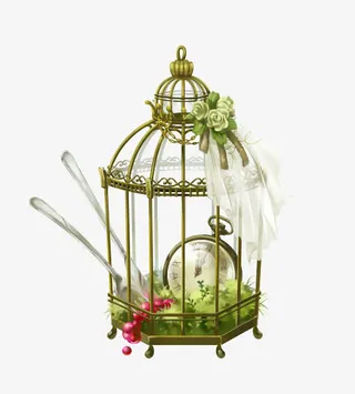 鸟笼文艺唯美免抠