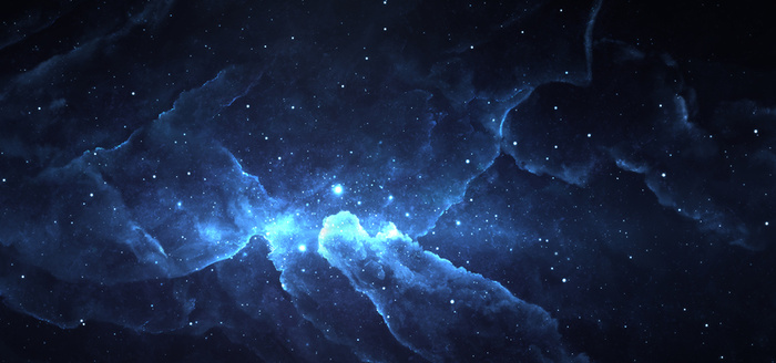 蓝色星空背景高清