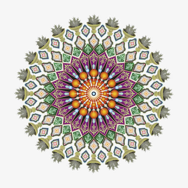 简单新疆花纹图片素材免抠