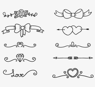 各种可爱箭头矢量免抠