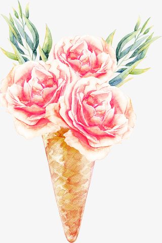 文艺清新花草海报设计装饰免抠