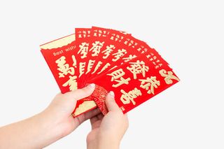 红色利是封免抠