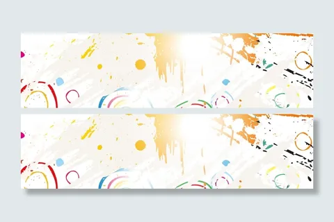 炫彩潮流横幅背景高清
