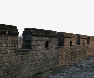 青砖城墙免抠
